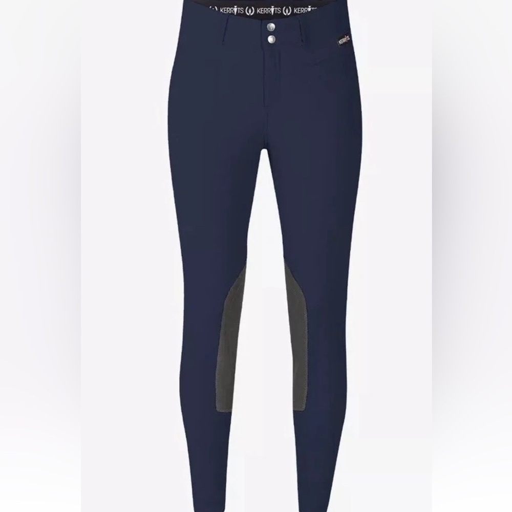KERRITS Crossover II Knee Patch Riding Breech, Navy New Kids Large